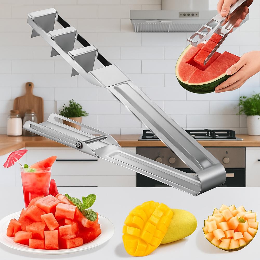 Anti-corrosion Watermelon Dicing Divider 304 Stainless Steel Watermelon Slicer Fruit Splitter  Kids