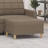 Day and Night - Day and Night Taupe Gray Fabric Footstool 70x55x41 Cm