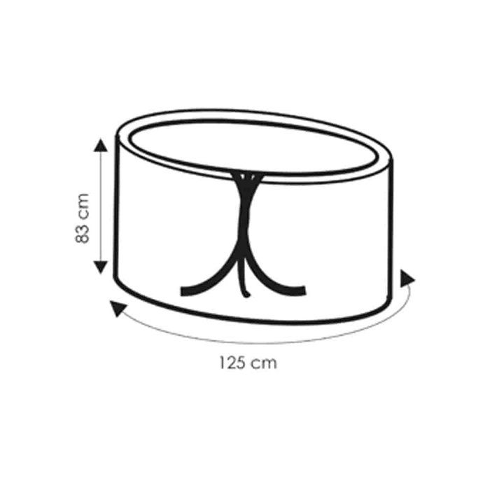 Skyddsfodral Trädgårdsbord 125x83cm, Möbelskydd