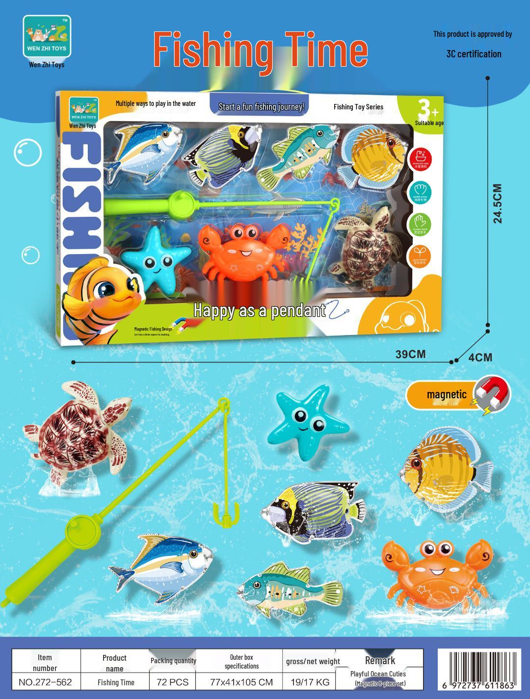 

Children s Magnetic Fishing Game: Educational Ocean Simulation Toy