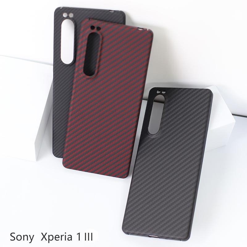 YTF-Carbon Karbonové Vlákno Pouzdro na Telefon Sony Xperia 1 III Proti Pádu Aramidové Vlákno Design Skořepiny Pouzdro na Telefon Xperia 1 V Pouzdro na Telefon 1 IV