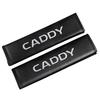 Valve Stems Caps 2Pcs Carbon Fiber Car Safety Belt Shoulder Cover Pads For Volkswagen VW Caddy Tiguan Golf 4 5 Beetle Touran Pol zd7