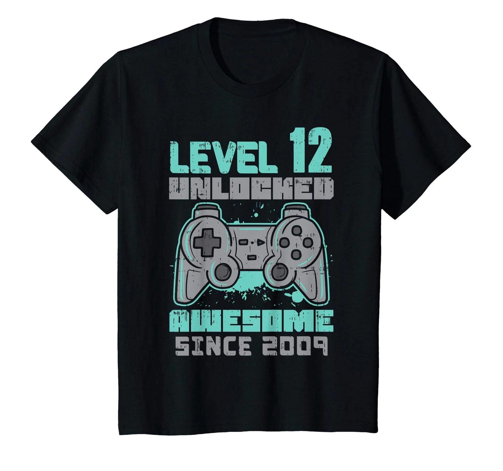 

Kids Level 12 Unlocked The Key To An Amazing 2009 Gamer S 12Th Birthday Game Gi_ 3XL