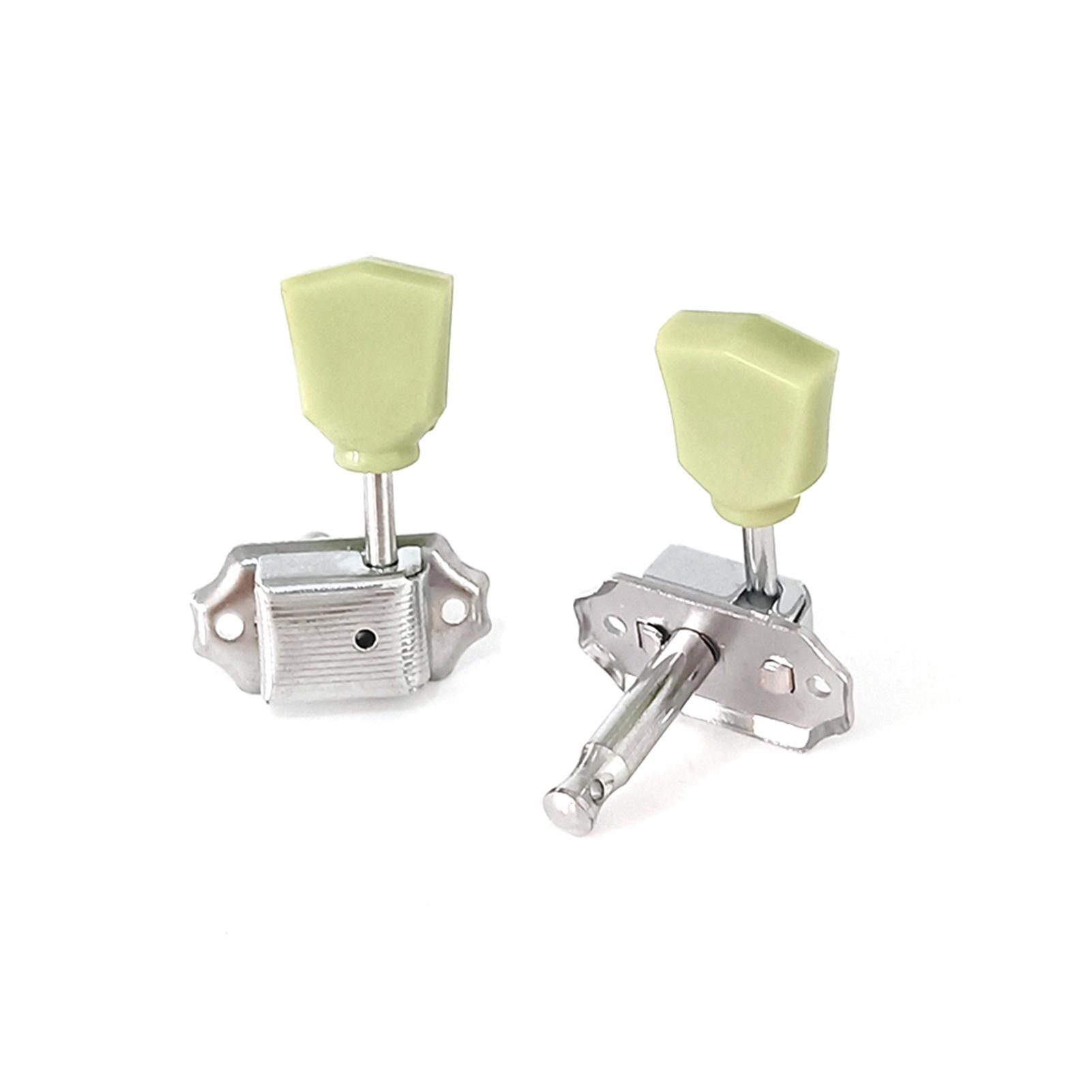 

6 шт. Колки открытого типа для настройки гитары, Колки для настройки струн, Винтажные колки, Головка грифа гитары 3L3R с крепежными винтами для серебряный