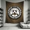 Udinese Calcio logo Wall Hanging Printed Fabric Blanket Decorative Tapestries for Bedroom Living Room Home Decor