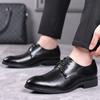 Leather shoes men's 2025 spring trend versatile business formal youth British four season wear-resistant casual men's shoes