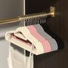 5Pcs flocked non-slip, mark-free clothes hanger, a must-have for dormitories, home use, autumn and winter clothing stores, down jackets, cotton coats