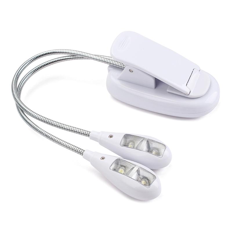 USB/Battery Book Light Eye-Cared Clip On Light, Perfect for Reader, Music Stand