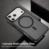 Carbon Fiber Magnetic Support Case for Apple iPhone 17 Pro Max