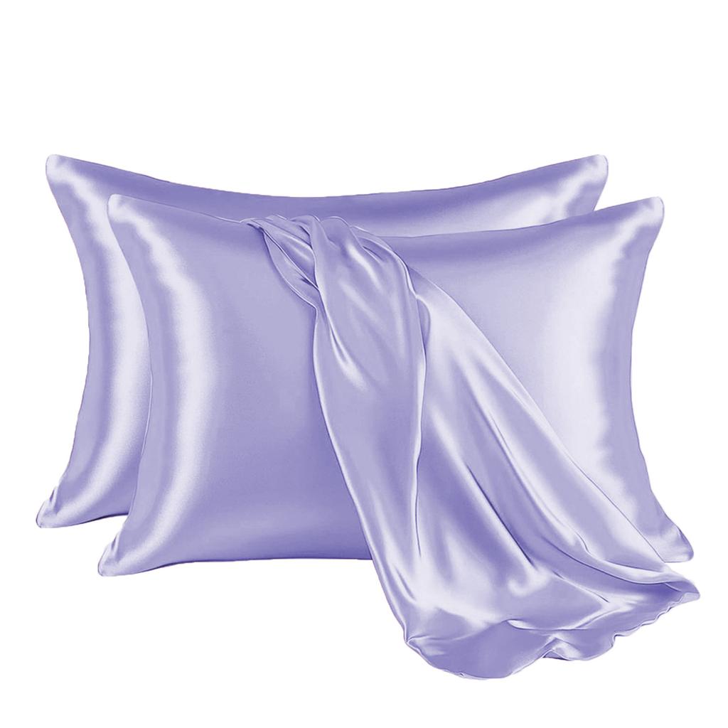 100% Silky Smooth Solid Color Pillowcase Like Silk Satin Pillow Cover Hair Beauty Soft Comfortable Pillow Case Home Decor