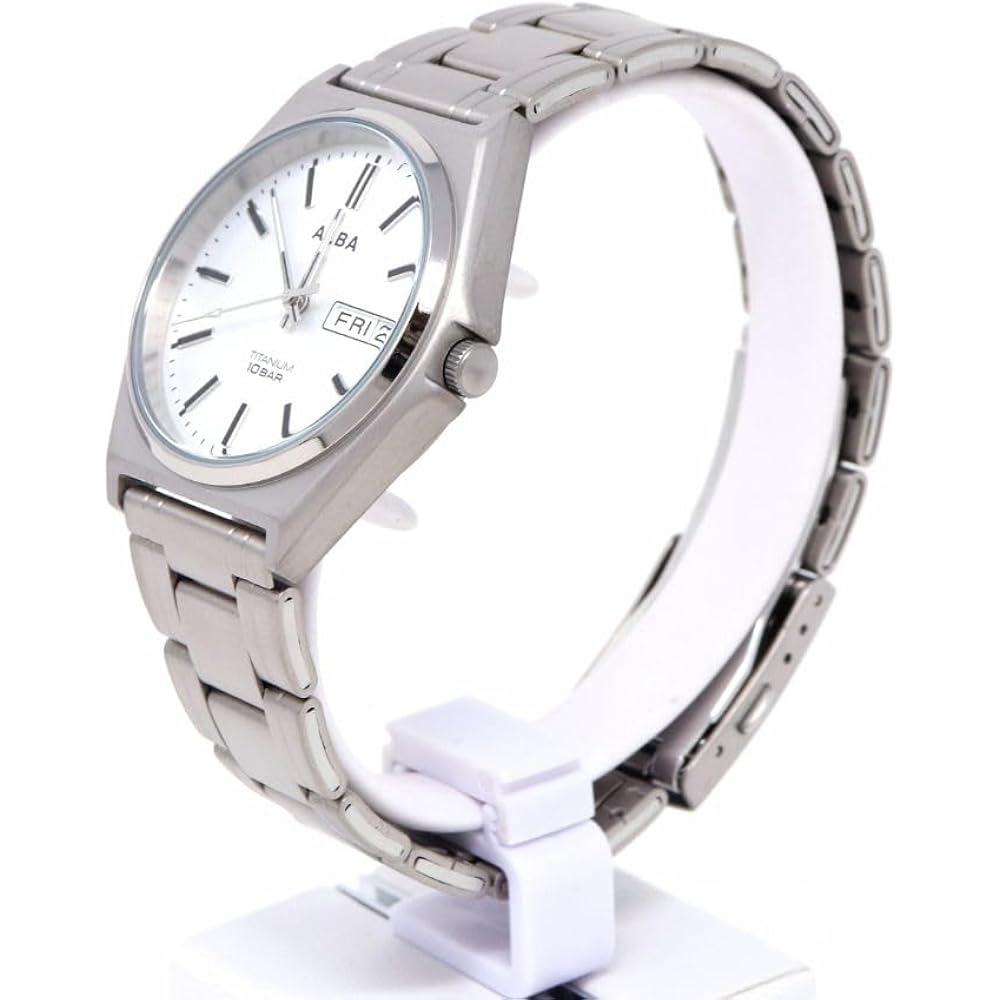 SEIKO WATCH Aruba Wristwatch Men's Quartz Titanium Enhanced Water Resistance for Daily Life (10 a...