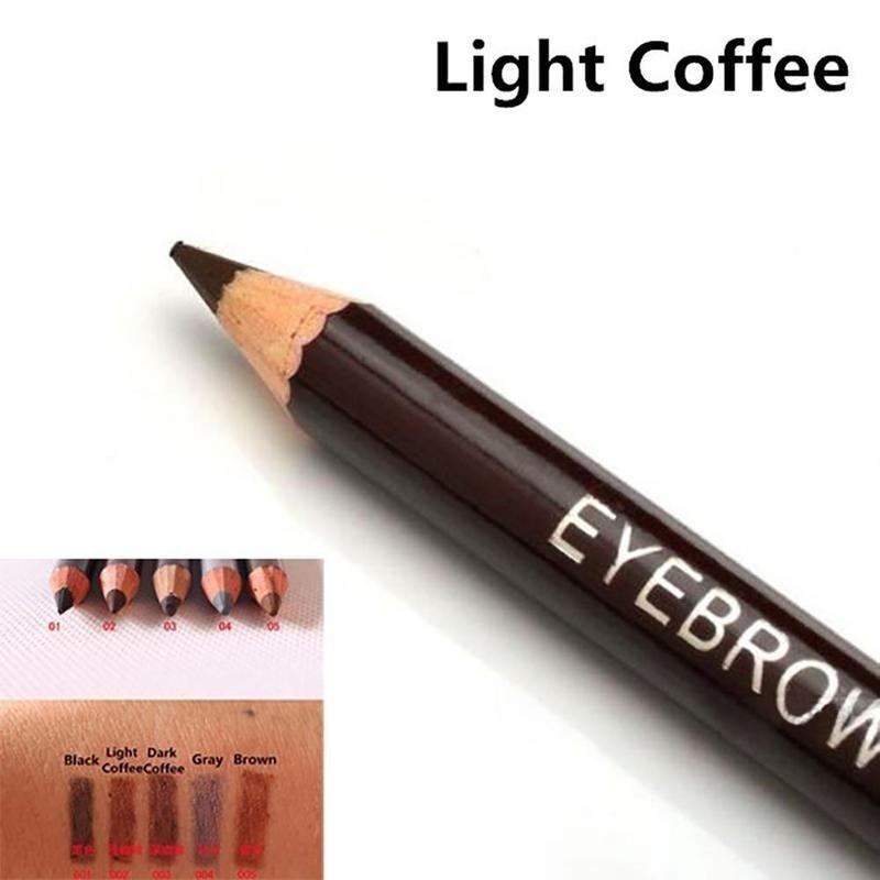 Double-headed Leopard Eyebrow Pencil Waterproof Brush With Eyebrows Soft And Lasting 1 pc 1 pc light coffee света кофе