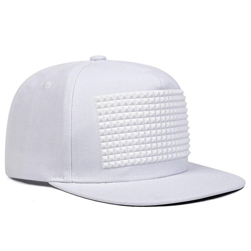 

Unisex Square Pu Leather Decoration Hip-Hop Hats Outdoor Adjustable Casual Baseball Caps Sunscreen Hat