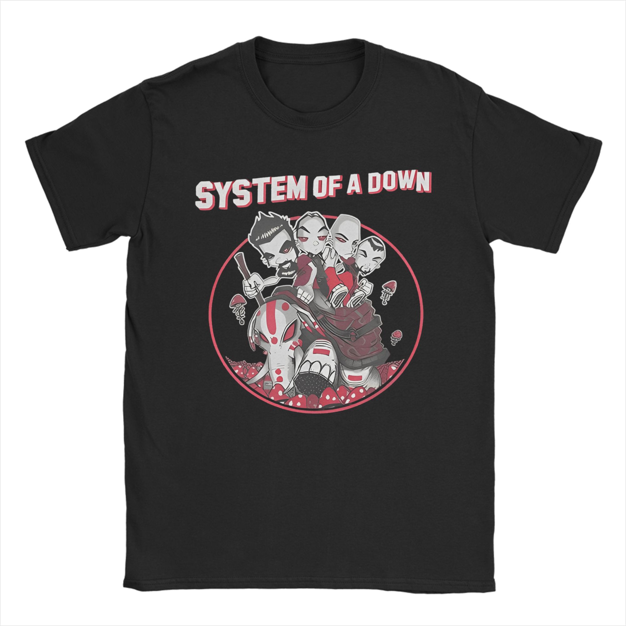 

Mens Band System of A Down Mezmerize T Shirts 100 Cotton Clothes Funny Short Sleeve Crewneck Tees New Arrival TShirts 4XL