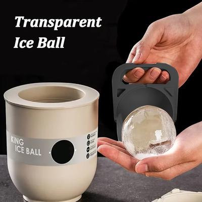 Molde de Bola de Hielo Anti-derretimiento de Silicona Bandejas Transparentes de Cubitos de Hielo de Verano para Whisky Cócteles Jugo Sin Burbujas Fabricante de Bolas de Hielo DIY