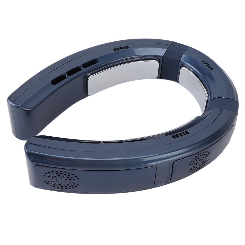 Neck Fan Heating Cooling Dual Use Bladeless Adjustable Wind Speed LED Display Wearable Personal Fan