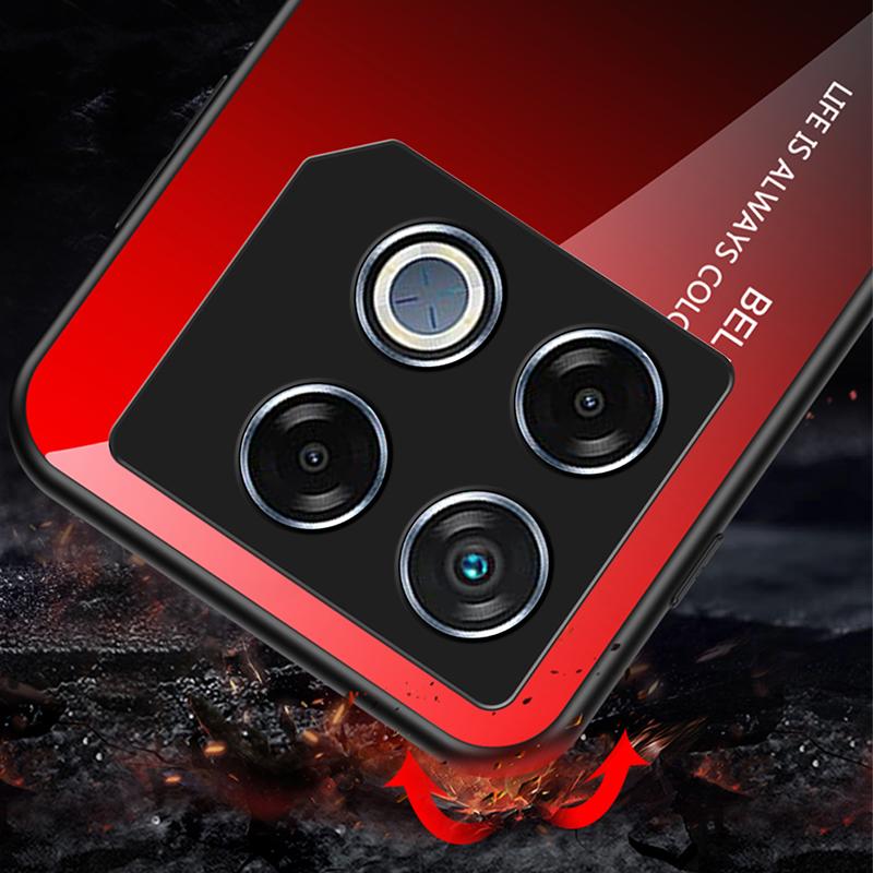 For Infinix GT 20 Pro 5G Tempered Glass Case PC+TPU Protective Phone Cover