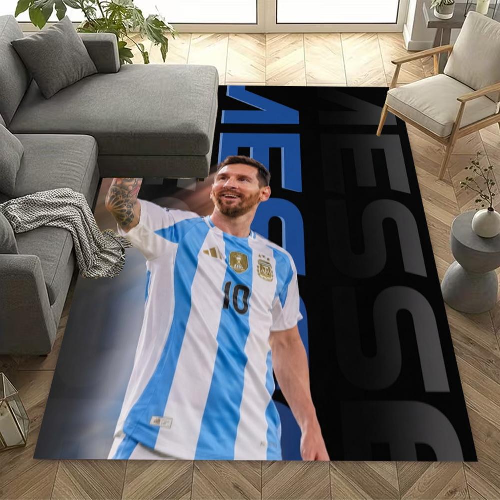 Messi World Cup Floor Mat Suitable For Dining Room Entryway Game Room Bedrooms Antislip Carpet Anime Office Decor