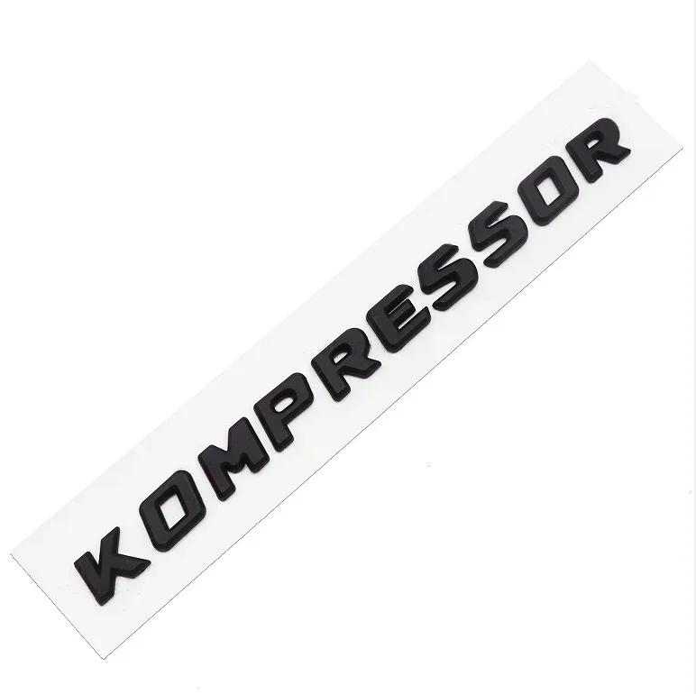 3D ABS Kompressor Buchstaben Auto Heckklappe Kotflügel Emblem Abzeichen Autoaufkleber Decals Für C230 C200 C180 SLK CLK 200k SL CLS