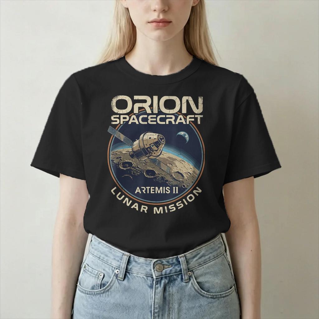 Crazy Artemis Ii 2026 Mission Tshirt Unisex Unisex Round Collar 100 Cotton T Shirt  Short Sleeve Tees Plus Size Clothing