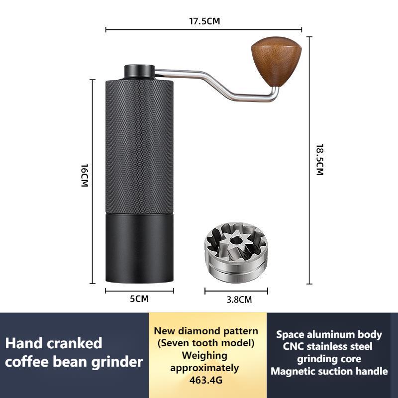 Hand Cranked Bean Grinder Hand Ground Coffee Machine Coffee Bean Grinder Manual Coffee Grinder Kitchen Bar Counter Utensils