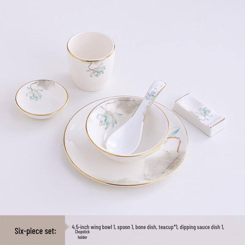 New Chinese Style Ceramic Dining Set