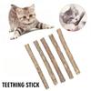 10Pcs Natural Catnip Pet Cat Molar Toothpaste Stick Cat Kitten Chew Toys  Pet Supplies Cat Snacks Sticks Healthy Pet Accessories