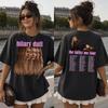 Hilary Duff Lucky Me Tour 2026 Tee, Cartoon Lizzie McGuire, Y2K Nostalgia