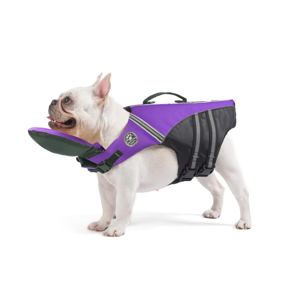 

Big Dog Life Jacket Dog Swim Supplies Pet Swimwear Clothes Vest for Small Medium Large Dog S фіолетовий