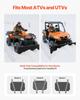 Snow Plow Kit, 122 cm Universal Snow Plow Attachment, Height & Left-Right Adjustable, Quick To Detach, Steel ATV Scrape Blade, 3 Mount Options,