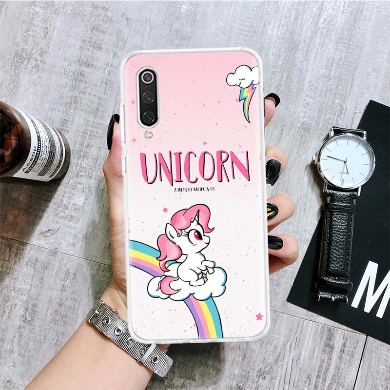 Jednorožec Růžový Mýtus Kreslený Kryt na Telefon Pro Xiaomi Redmi 9 9A 9C 9T 10 10A 10C 8 8A 7 7A 6 6A K40 K20 Pro K30 S2 10X s Potiskem
