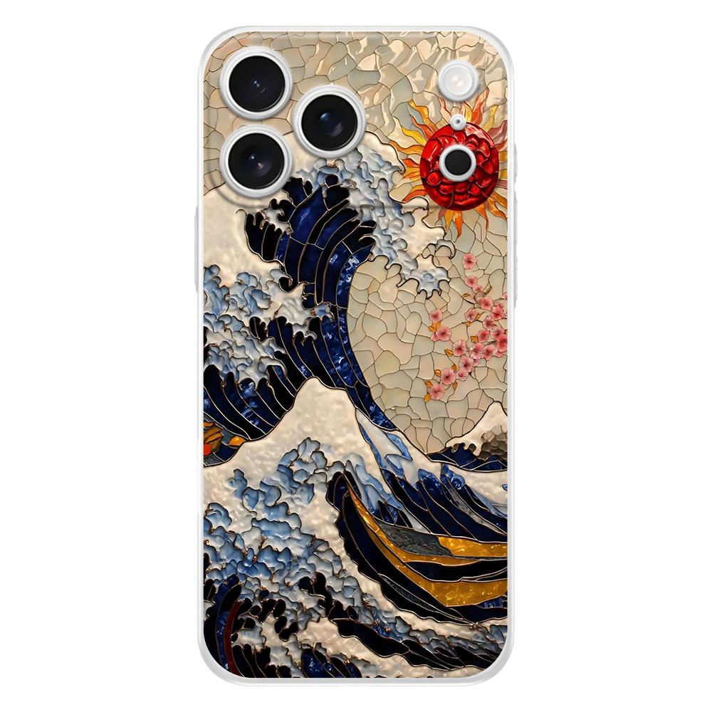 Soft Phone Case For iPhone 17 Air 16E 16 11 15 14 Pro MAX 12 13 7 8 Plus SE Easter Cover Protection Japanese Style Art Japan