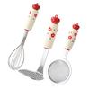 Toddle Food Prep Kit Stainless Steel Mesh Strainer Egg Beater Whisk Potato Press for Homemade Purees Baking Food-Grade Essential Kitchen Tools for