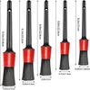 5PCS Car Detailing Brush Set Premium Fiber Multifunction Cleaning Brush For Cleaning Wheels Engine Interior Air Vents Wash Kit