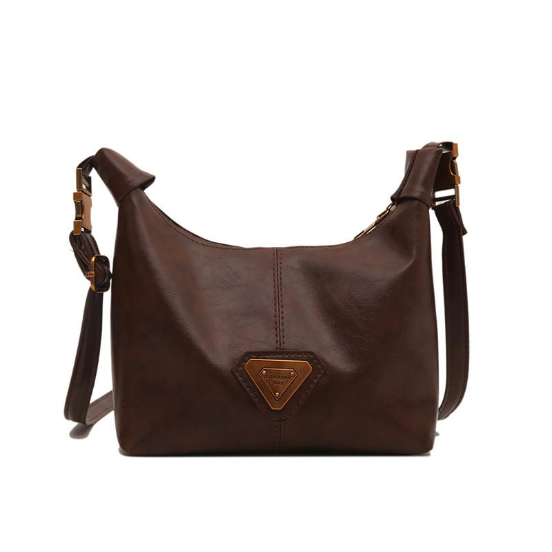 

Retro Small Contemporary Square Crossbody Bag For Women Ideal For Everyday Use With Stylish Design Brown No Pendant