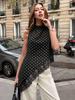 Sleeveless Oversized Vintage Patchwork Casual Loose Tank Tops for Women Summer Vest T-shirt