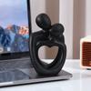 Funny Couple Embracing Sculpture Resin Home Ornaments Abstract Sculpture Ornaments  Home Decor