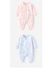 Newborn Asymmetrical Collar Jumpsuit with Hand and Foot Covers for Spring and Autumn