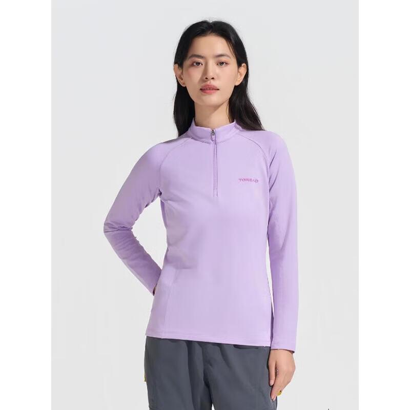 TOREAD Women's Long-Sleeve Stand-Collar Athletic T-Shirt