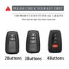 Car Key Case Cover Shell Fob For Toyota Chr Camry Corolla Rav4 Highlander C-Hr Prius Land Cruiser Prado Keychain Accessories