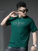 European-Style Men's Round-Neck Short-Sleeve T-Shirt with Trendy Letter Print, 2025 New Summer Loose Half-Sleeve Top