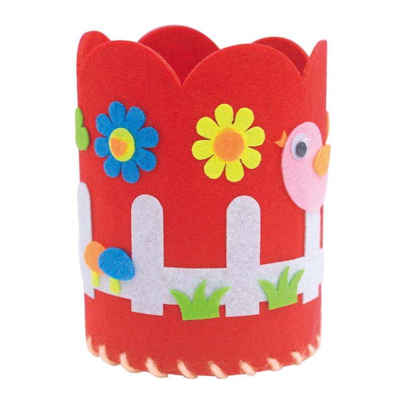 Children's DIY Hand-sewn Fabric Pen Holder Kit