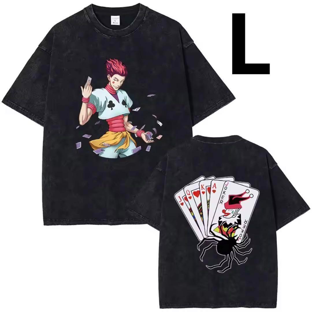 

[USED] Hunter x Hunter Hisoka Anime T-shirt, Vintage Processing, Size L