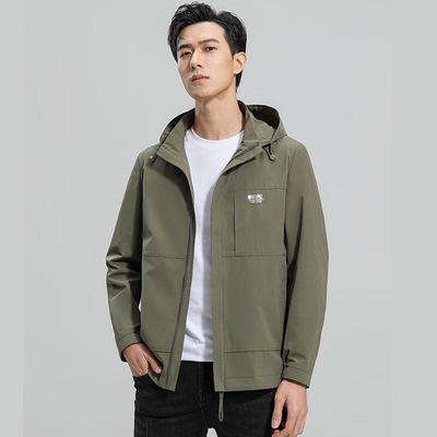 Yiliteng Men's Casual Detachable Hood Jacket