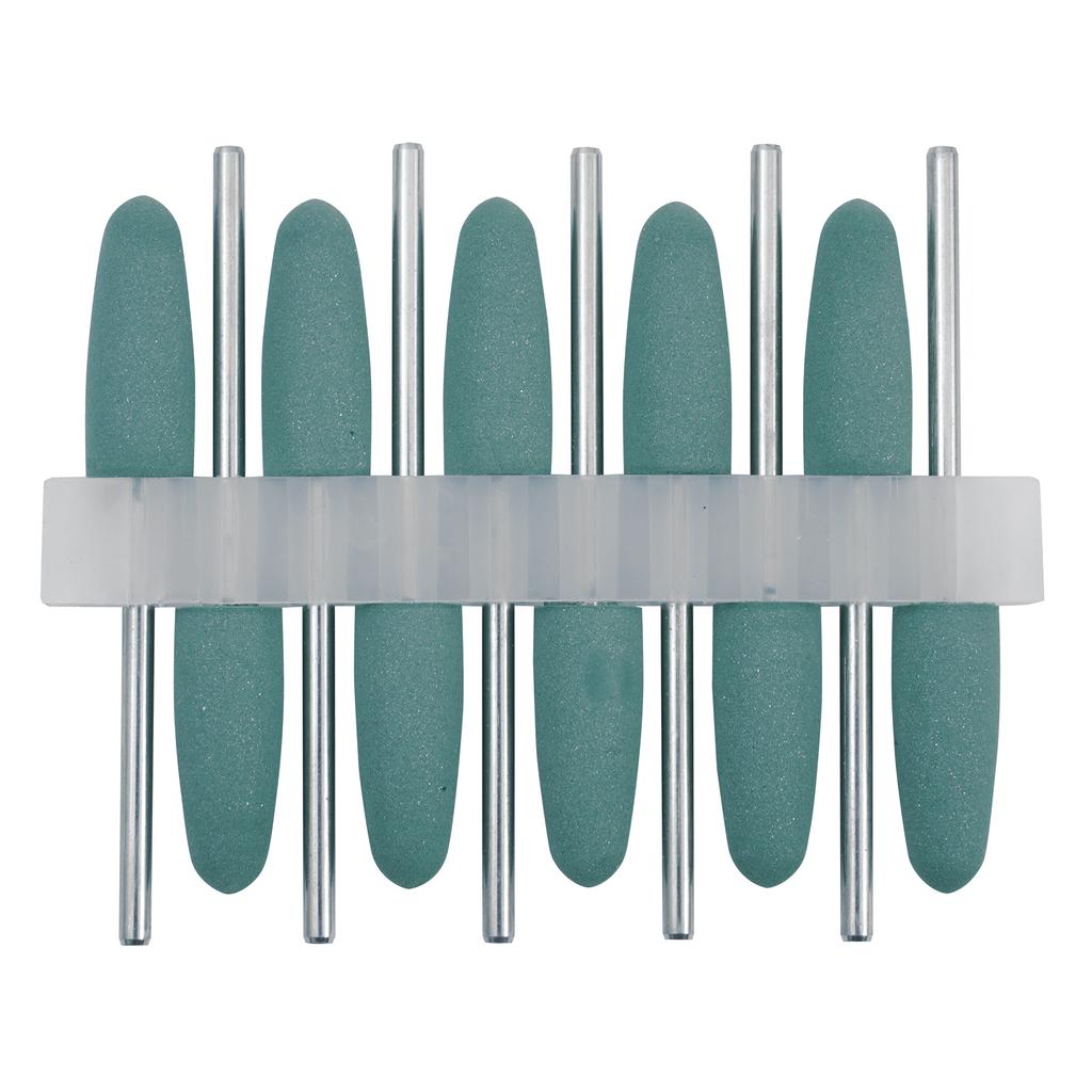 10Pcs/Lot 2.35mm Dental Silicone Rubber Polishers Burs Grinding Heads HP Shank Drill Rotary Teeth Whitening Dentist Tool