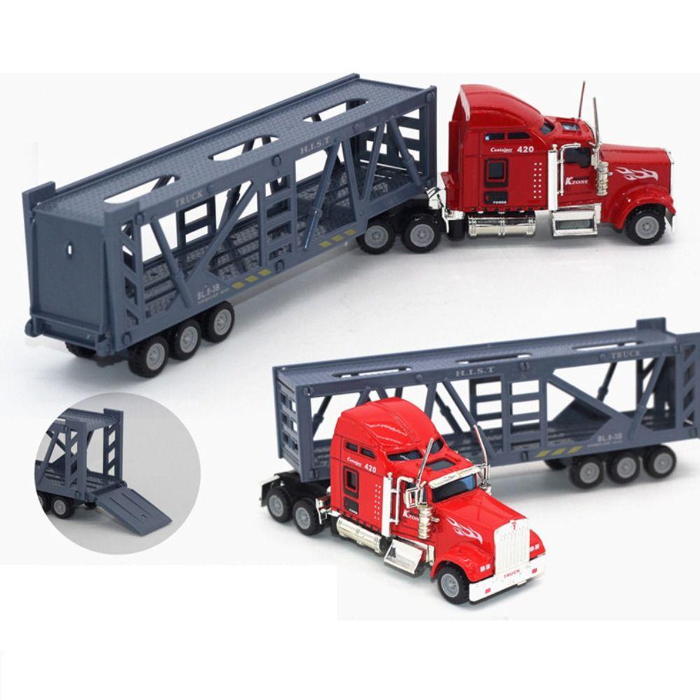 1:65 Vehicles Engineering Car Model Transport Boys Toys Assembled Truck Model Adults