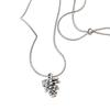 Silver Pine Cone Necklace for Women Adjustable Chain for Birthdays Special Occasions Jewelry Present
