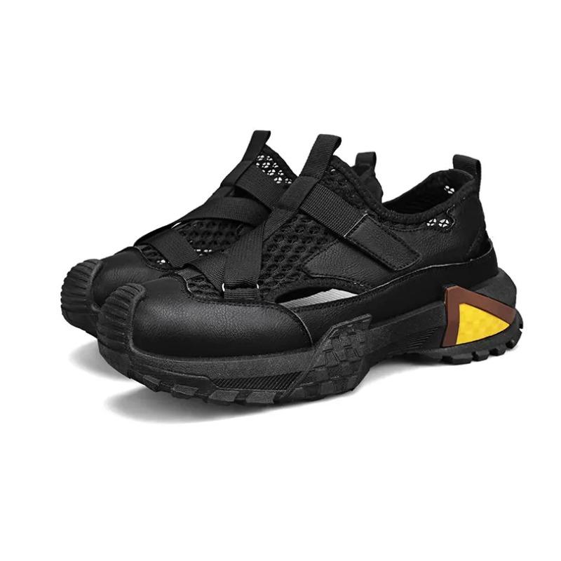 

Men s Breathable Mesh Slip-on Chunky Sneakers Lightweight Non-slip Casual Walking Shoes 44 чорний