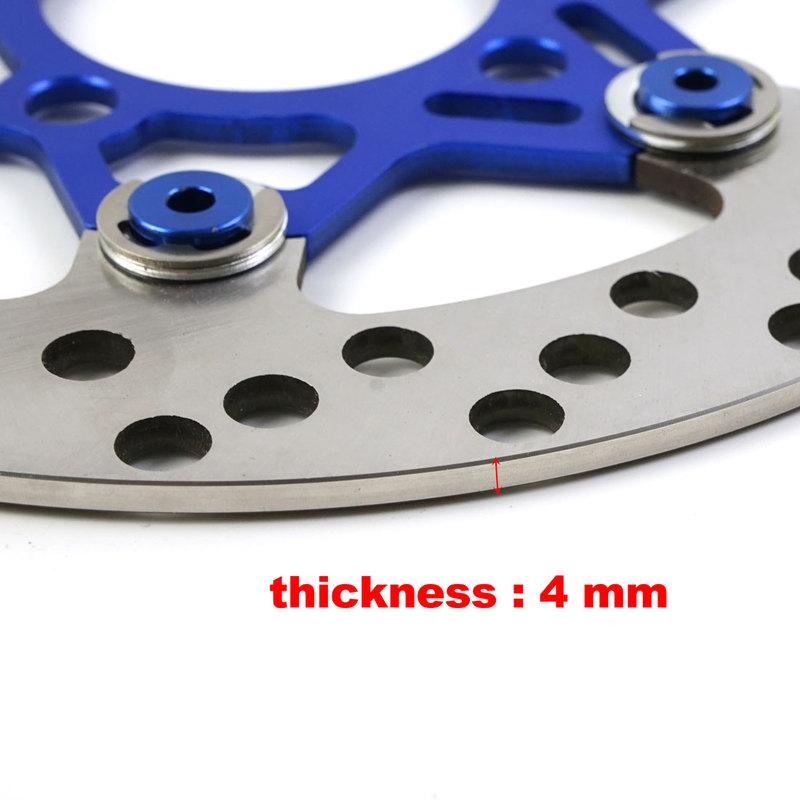 220mm Motorcycle Disc Brake Rotor 4 Holes Floating Disk For Scooter Streetbike Dirtbike Pitbike Grom Kawasaki Disc Brake Pads