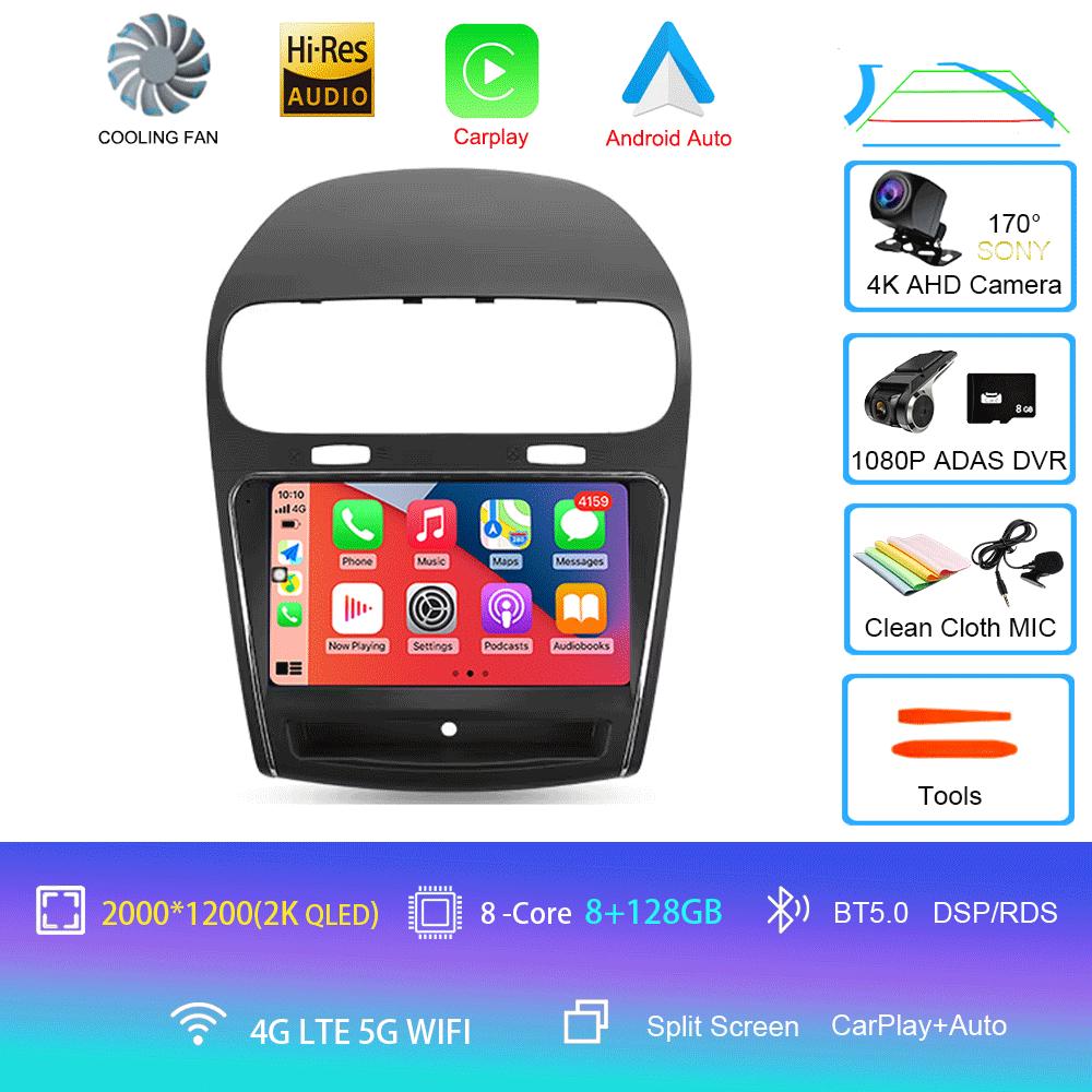 Android 14 For Dodge Journey JC 2011 - 2020 Car Radio GPS Carplay Multimedia Stereo Auto DSP BT 2din Head Unit Player Navigation